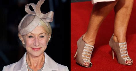 helen mirren shoe size.